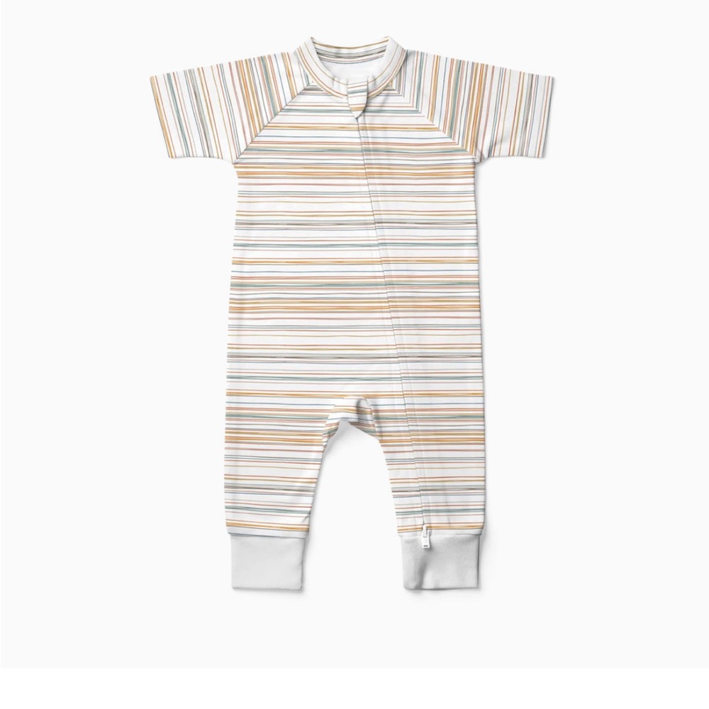 Goumi Kids Boardwalk Stripe Zipper One Piece